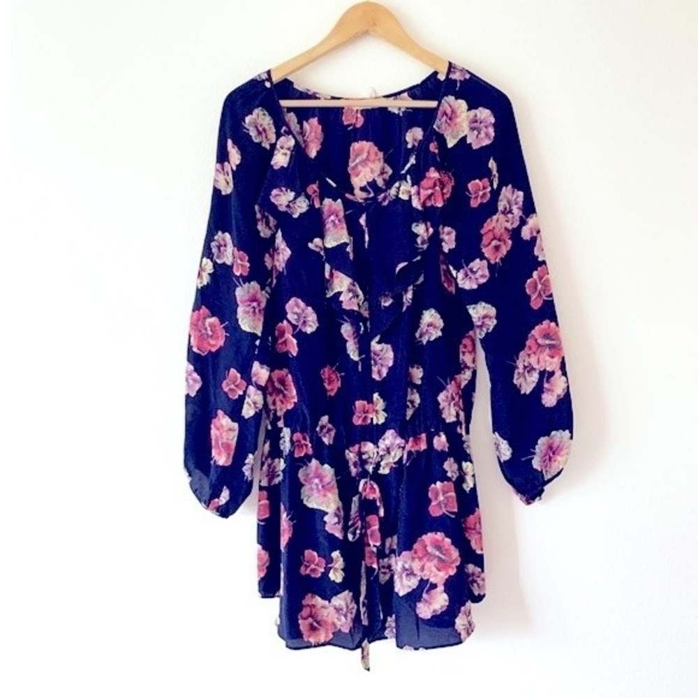 Rebecca Taylor Floral Silk Mini Dress